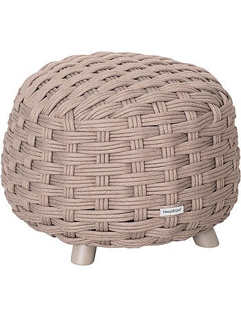 Pouf de jardin tressé rond OBBAE