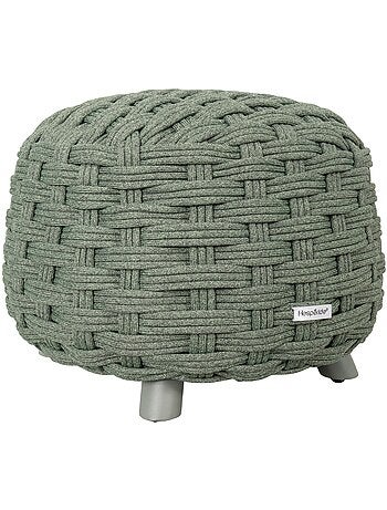Pouf de jardin tressé rond OBBAE