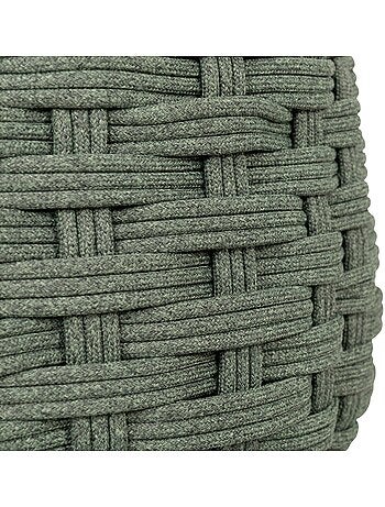 Pouf de jardin tressé rond OBBAE
