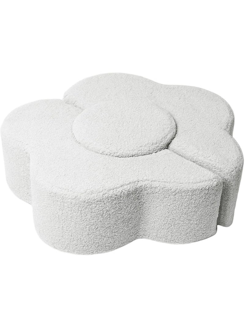 Pouf de motricité bébé Fleur modulable Bearly Beige/Blanc - Kiabi