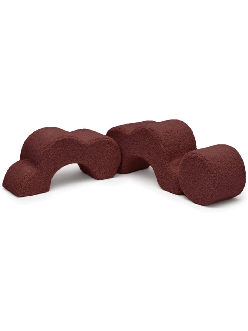 Pouf de motricité bébé Fleur modulable Bearly Marron - Kiabi