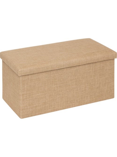 Pouf de rangement 2 places en toile de jute MIX'N MODUL - Kiabi