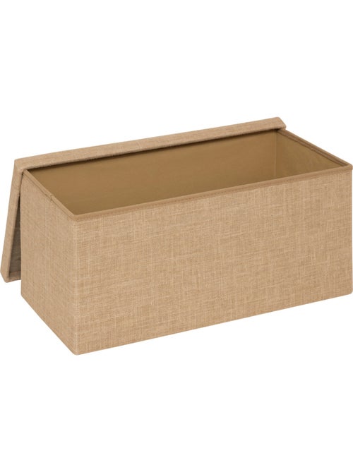Pouf de rangement 2 places en toile de jute MIX'N MODUL - Kiabi