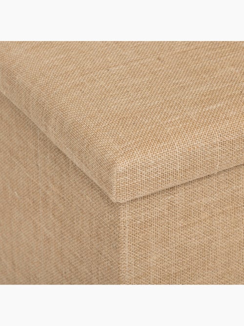 Pouf de rangement 2 places en toile de jute MIX'N MODUL - Kiabi