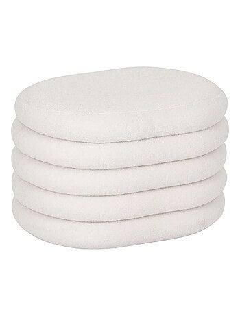 Pouf de rangement en bouclette GUILIA