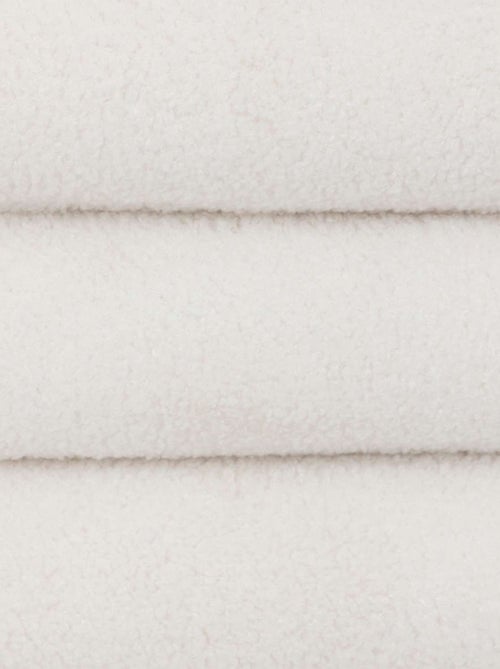 Pouf de rangement en bouclette GUILIA - Kiabi