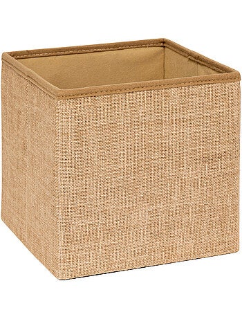 Pouf de rangement en toile de jute MIX'N MODUL