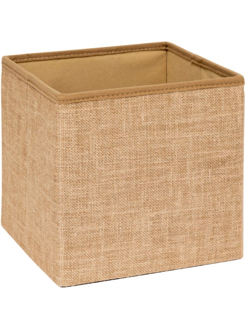 Pouf de rangement en toile de jute MIX'N MODUL - Kiabi