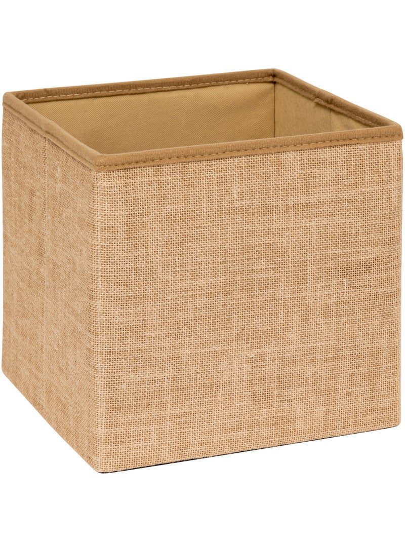 Pouf de rangement en toile de jute MIX'N MODUL Beige - Kiabi