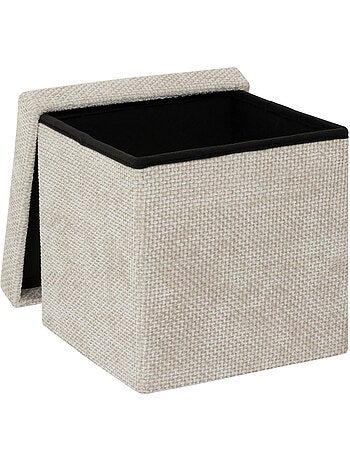 Pouf de rangement pliable en tissu MIX'N MODUL