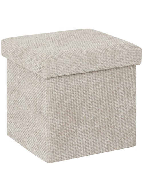 Pouf de rangement pliable en tissu MIX'N MODUL - Kiabi