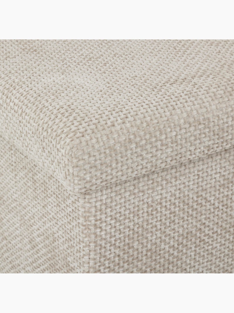 Pouf de rangement pliable en tissu MIX'N MODUL Beige - Kiabi