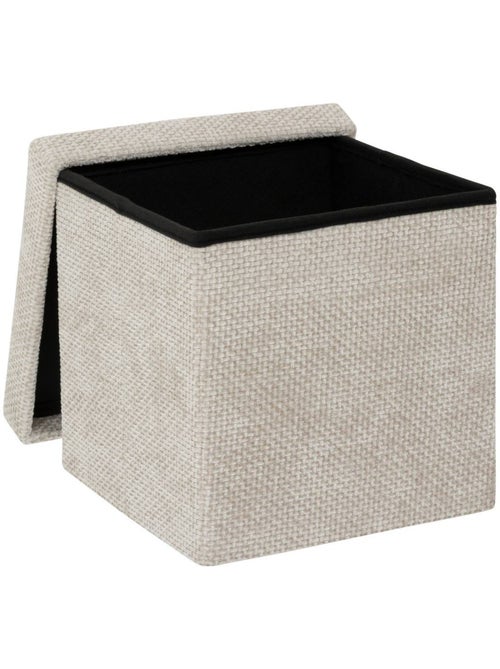Pouf de rangement pliable en tissu MIX'N MODUL - Kiabi