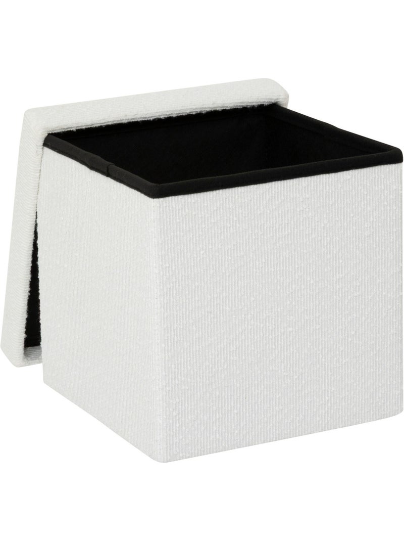 Pouf de rangement pliable en tissu MIX'N MODUL Beige - Kiabi