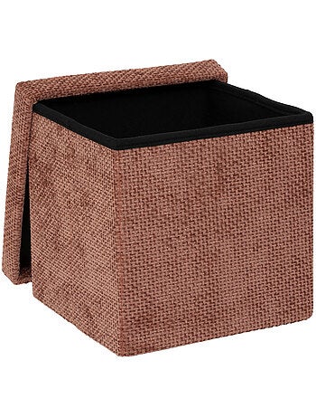 Pouf de rangement pliable en tissu MIX'N MODUL