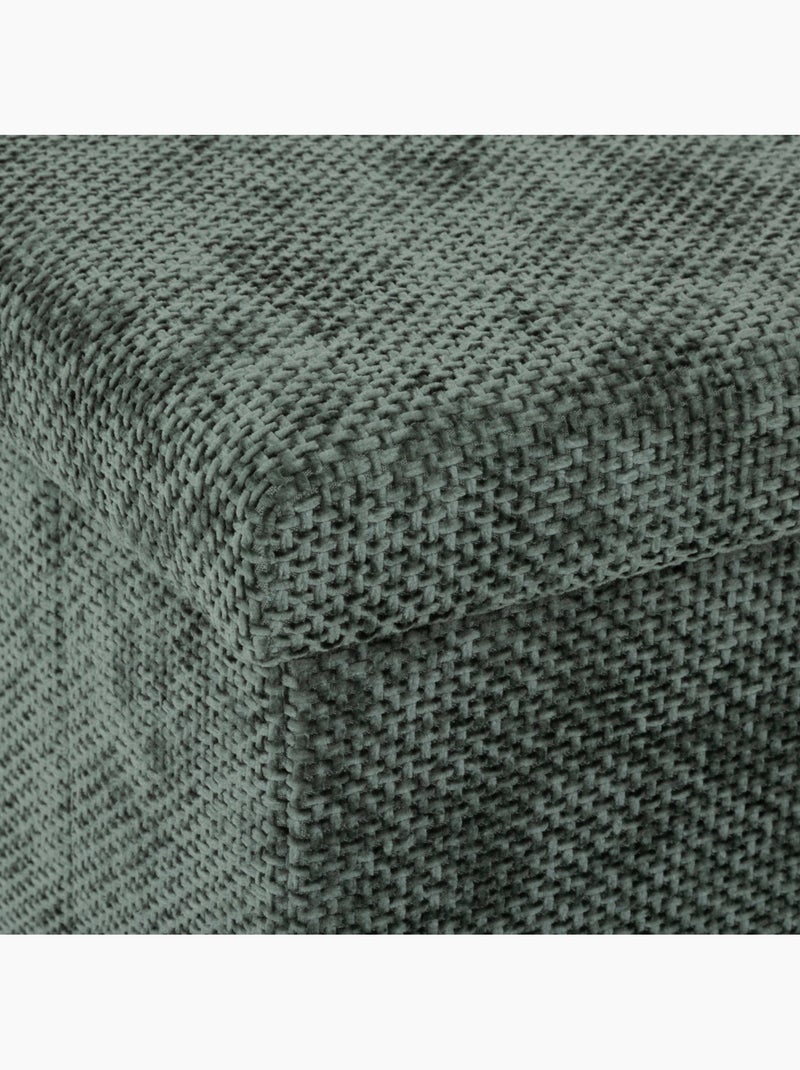 Pouf de rangement pliable en tissu MIX'N MODUL Vert foncé - Kiabi
