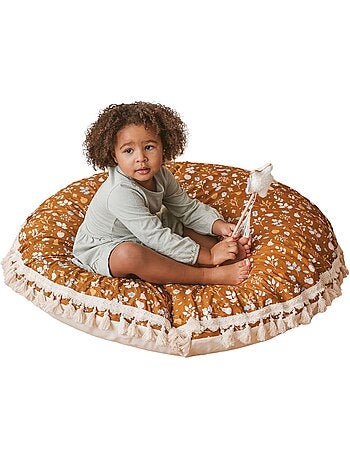 Pouf de sol pour enfants à motif végétal