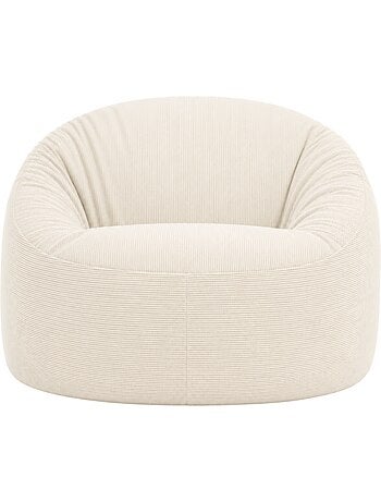 Pouf déhoussable velours côtelé 100 cm