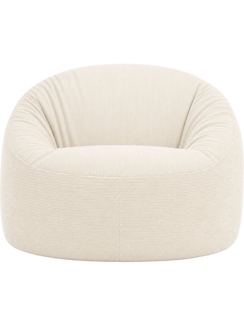Pouf déhoussable velours côtelé 100 cm - Kiabi
