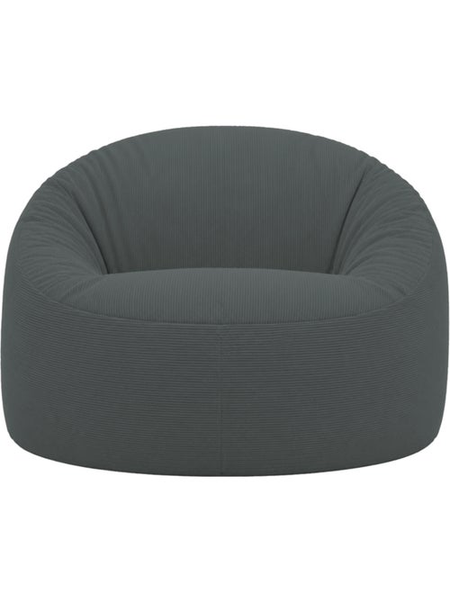 Pouf déhoussable velours côtelé 100 cm - Kiabi