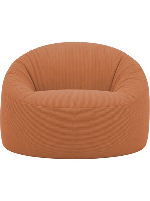 Pouf déhoussable velours côtelé 100 cm - Kiabi