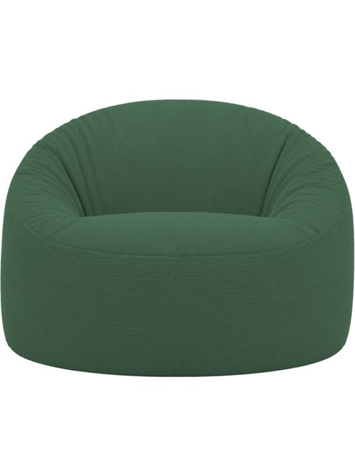 Pouf déhoussable velours côtelé 100 cm - Kiabi