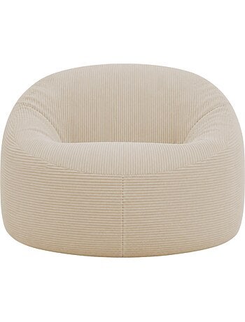 Pouf déhoussable velours côtelé épais 100 cm