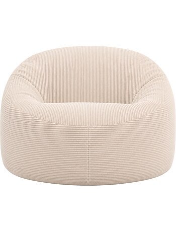 Pouf déhoussable velours côtelé épais 100 cm