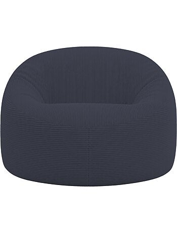 Pouf déhoussable velours côtelé épais 100 cm