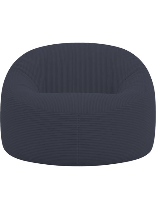 Pouf déhoussable velours côtelé épais 100 cm - Kiabi