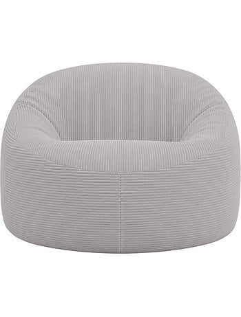 Pouf déhoussable velours côtelé épais 100 cm