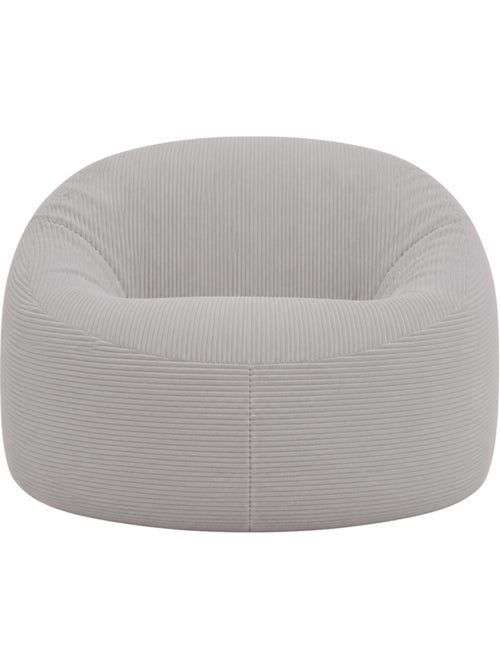 Pouf déhoussable velours côtelé épais 100 cm - Kiabi