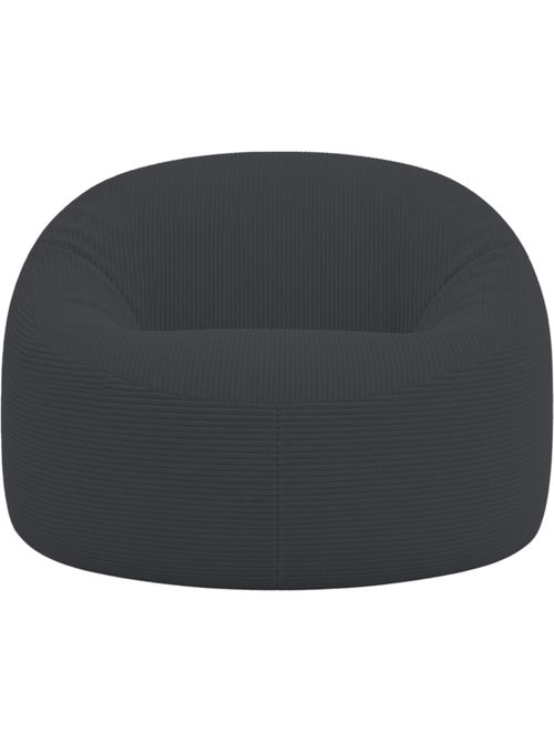Pouf déhoussable velours côtelé épais 100 cm - Kiabi