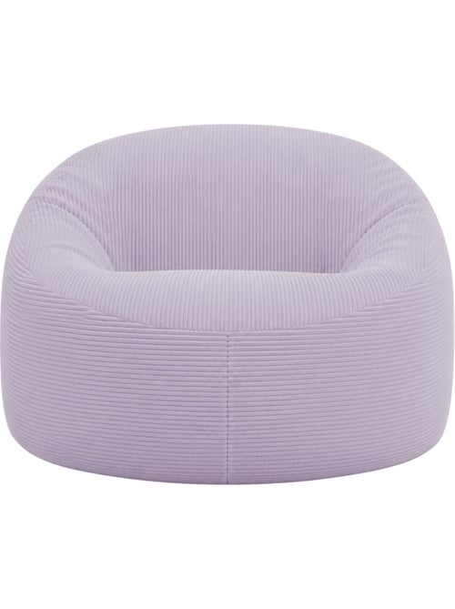 Pouf déhoussable velours côtelé épais 100 cm - Kiabi