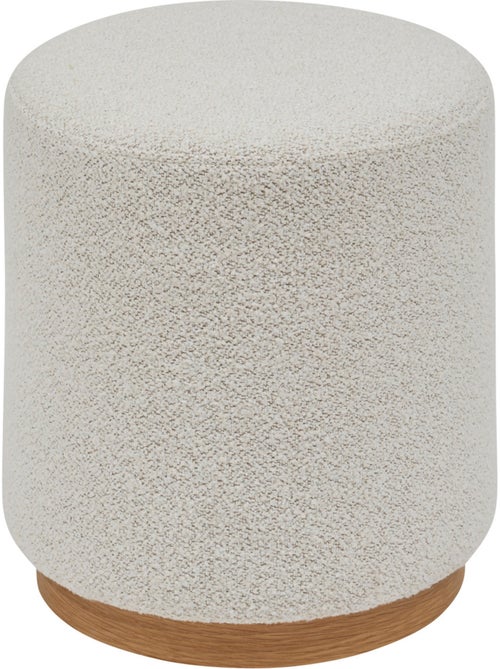Pouf design en tissu piètement bois NESKY - Kiabi Pouf design en tissu piètement bois NESKY - Kiabi
