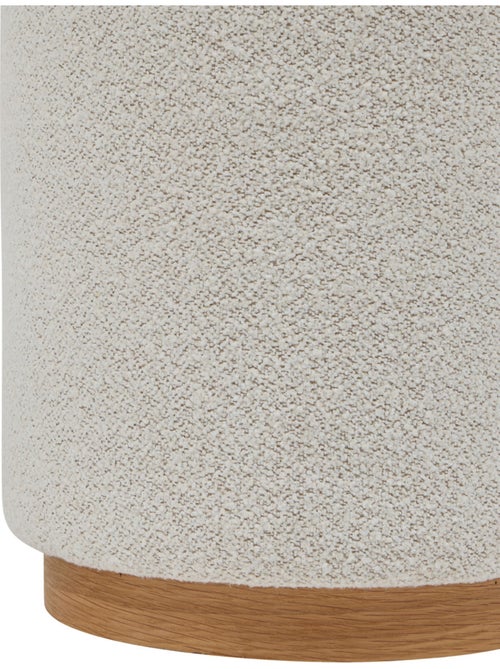 Pouf design en tissu piètement bois NESKY - Kiabi Pouf design en tissu piètement bois NESKY - Kiabi