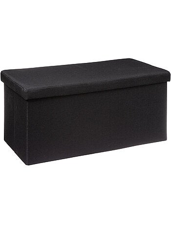 Pouf double pliable coffre de rangement en tissu MIX'N MODUL