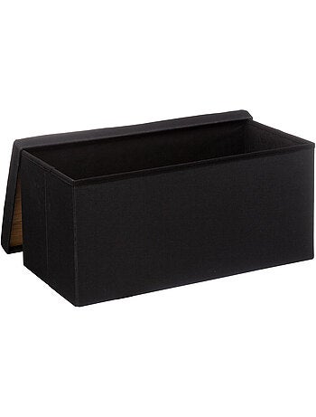 Pouf double pliable coffre de rangement en tissu MIX'N MODUL