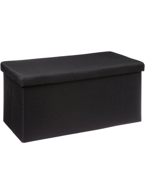 Pouf double pliable coffre de rangement en tissu MIX'N MODUL - Kiabi