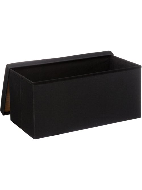 Pouf double pliable coffre de rangement en tissu MIX'N MODUL - Kiabi