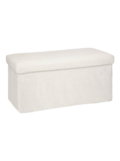 Pouf double pliable et en fourrure - Kiabi