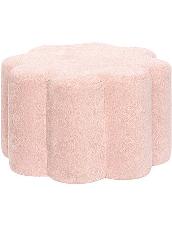 Pouf en forme de fleur en tissu FLEUR
