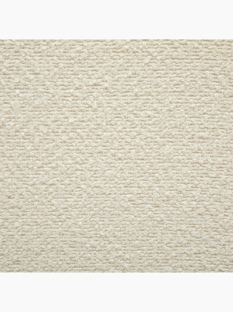 Pouf en tissu bouclette SEVI Blanc - Kiabi