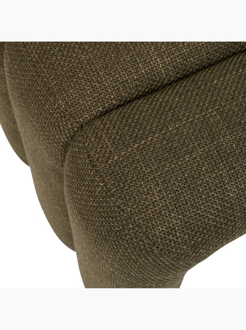 Pouf en trois arches rembourrées Kaki - Kiabi