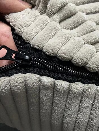 Pouf en Velours Côtelé - Chic, Doux et Déhoussable - Bananair