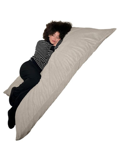 Pouf en Velours Côtelé - Chic, Doux et Déhoussable - Bananair - Kiabi
