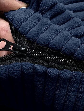 Pouf en Velours Côtelé - Chic, Doux et Déhoussable - Bananair