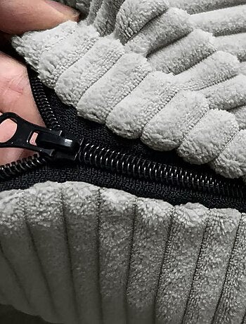 Pouf en Velours Côtelé - Chic, Doux et Déhoussable - Bananair