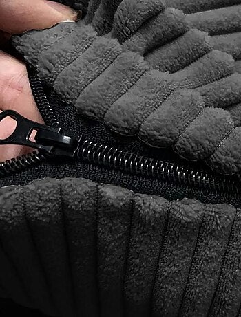 Pouf en Velours Côtelé - Chic, Doux et Déhoussable - Bananair