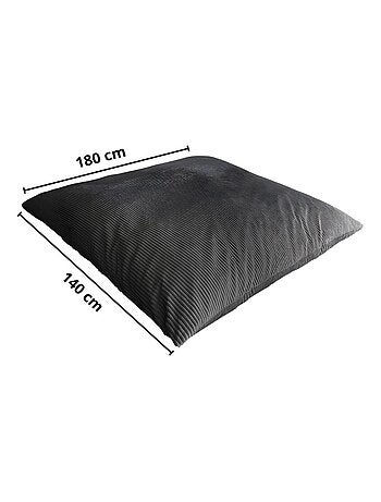 Pouf en Velours Côtelé - Chic, Doux et Déhoussable - Bananair